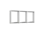 HomeStock Devi Series 31,594,5 po. L Système de placard modulaire mural avec double tringle et 0 étagère en bois