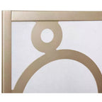 MAYEERTY Paravent à 4 panneaux motif cercle doré pour maison et bureau