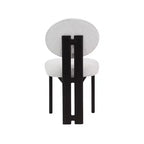 Meridian Furniture, Chaises de salle à manger en tissu bouclé Napa, Lot de 2