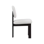 Meridian Furniture, Chaises de salle à manger en tissu bouclé Napa, Lot de 2