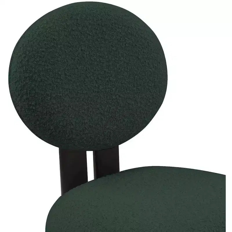 Meridian Furniture, Chaises de salle à manger en tissu bouclé Napa, Lot de 2