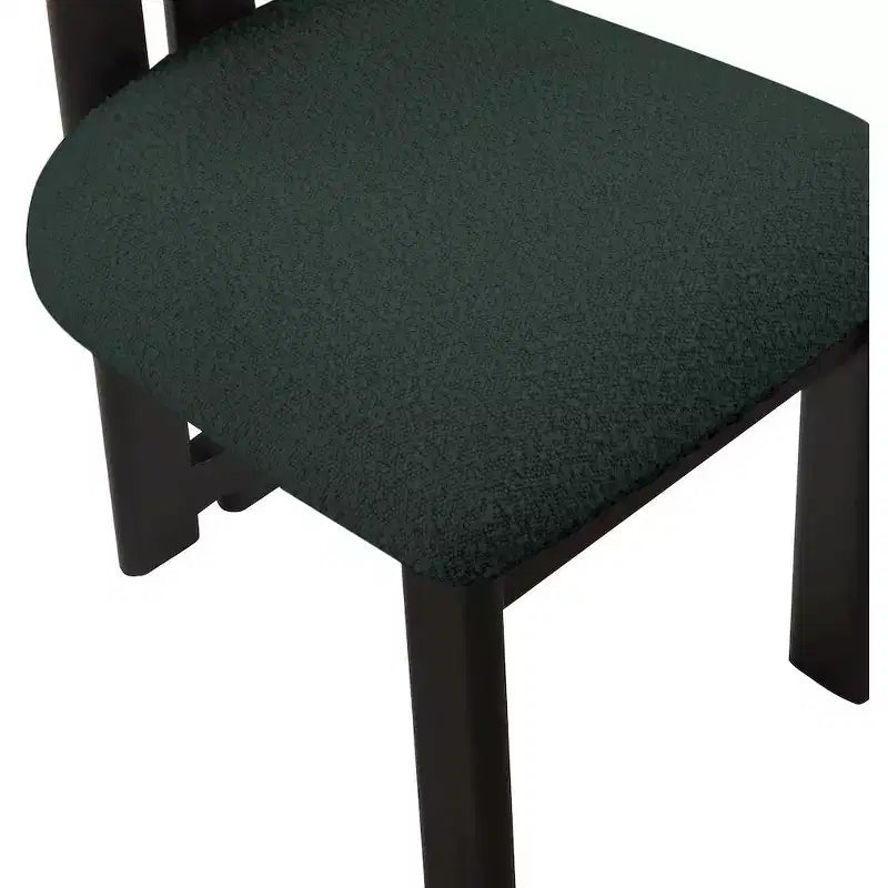 Meridian Furniture, Chaises de salle à manger en tissu bouclé Napa, Lot de 2