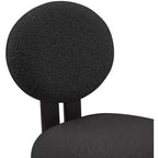 Meridian Furniture, Chaises de salle à manger en tissu bouclé Napa, Lot de 2