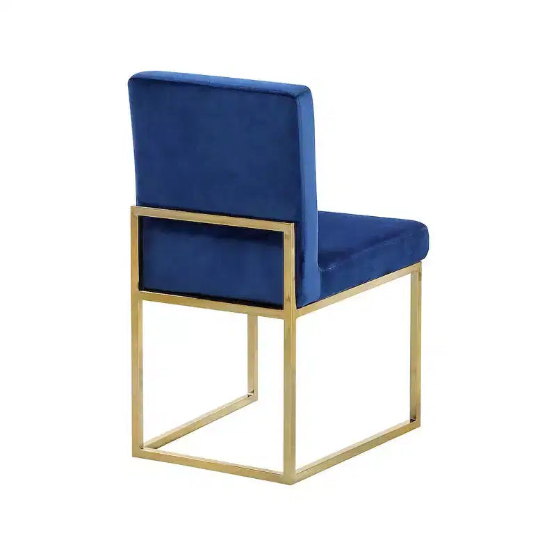 Meridian Furniture Giselle Chaise de salle à manger en velours, lot de 2