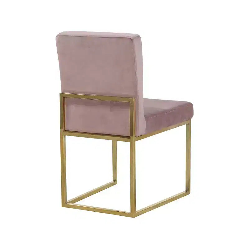 Meridian Furniture Giselle Chaise de salle à manger en velours, lot de 2