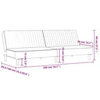vidaXL Canapé-Lit 2 Places en Velours Convertible - Vert Foncé, Rembourrage Doux, Cadre en Bois Robuste, pour Salon, Petits Espaces