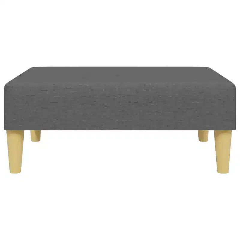 Canapé-lit 2 places vidaXL avec oreillers et pouf - Velours gris foncé