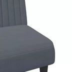 vidaXL Ensemble canapé 2 places velours gris foncé - Canapé-lit convertible moderne avec repose-pieds, Revêtement doux, Grand espace d'assise/de couchage, Pieds robustes