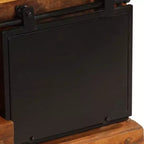 Meuble TV vidaXL – Meuble en bois de style antique 43,3x11,8x17,7 avec trois compartiments et un tiroir – Bois de récupération massif