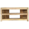 vidaXL TV Cabinet Varied wood tones Solid mango wood 35.4x17.7x17.7 in