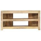 vidaXL TV Cabinet Varied wood tones Solid mango wood 35.4x17.7x17.7 in
