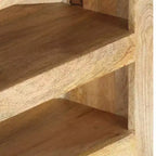 vidaXL Meuble TV Tons de bois variés Bois de manguier massif 90x45x45 cm