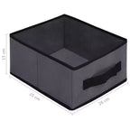 vidaXL Étagère d'Armoire Gris Acier et Tissu Étagère d'Armoire Moyenne