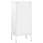 vidaXL Armoire de Rangement Acier Moyenne Pieds Réglables - Blanc