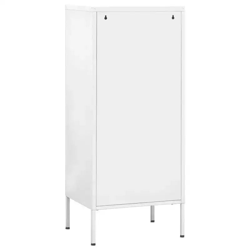 vidaXL Armoire de Rangement Acier Moyenne Pieds Réglables - Blanc