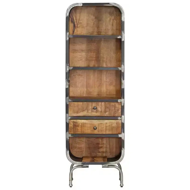 vidaXL Solid Wood Highboard - Mango Wood Storage Cabinet in Brown - Unique Rustic Style Stand with Ample Storage Space