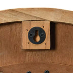 Miroir mural rond en bois encadré Storied Home, Naturel