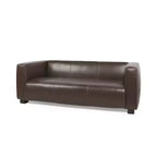 80.25 Canapé 3 places marron clair pour salon et salle de réunion Aucun assemblage requis