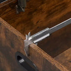 Coffre de rangement et de jouets de ferme - Coffre en bois rustique de 136 kg avec charnières de sécurité pour entrée, salon