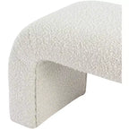 Meridian Furniture, Banc Niagara en tissu Boucle