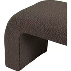 Meridian Furniture, Banc Niagara en tissu Boucle