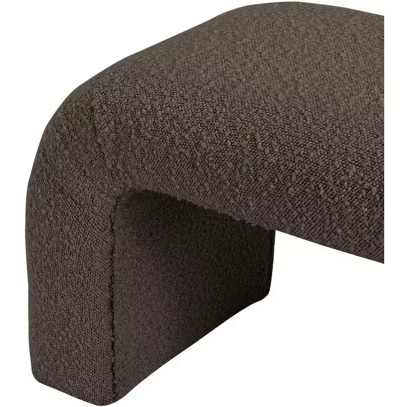 Meridian Furniture, Banc Niagara en tissu Boucle