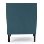 Fauteuil club contemporain GDFStudio Richardson en tissu rembourré avec clous décoratifs