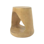 MAYEERTY Table console creuse aspect bois couleur naturelle pour salon
