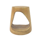 MAYEERTY Table console creuse aspect bois couleur naturelle pour salon