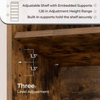 Étagère à livres moderne Yaheetech à 7 niveaux en bois pour bureau, salon