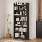 Étagère à livres moderne Yaheetech à 7 niveaux en bois pour bureau, salon