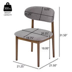 Chaise de salle à manger rembourrée Christopher Knight Home Bulwarth en bois d'hévéa de style Mid-Century avec dossier incurvé (lot de 2)