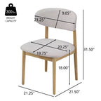 Chaise de salle à manger rembourrée Christopher Knight Home Bulwarth en bois d'hévéa de style Mid-Century avec dossier incurvé (lot de 2)
