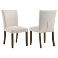 Coaster,Cantley Upholstered Dining Side Chair Beige (Set of 2)
