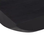 Table basse Royal Hampton | Plateau carré de 36 po | Base tambour arrondie fabriquée à la main | Bois de manguier
