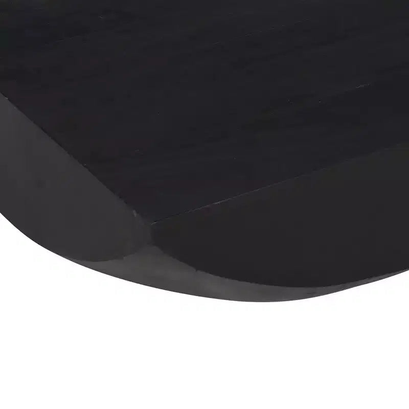 Table basse Royal Hampton | Plateau carré de 36 po | Base tambour arrondie fabriquée à la main | Bois de manguier