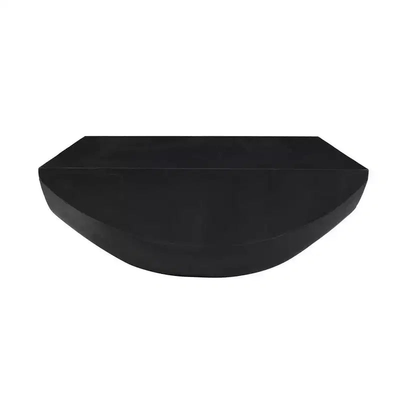 Table basse Royal Hampton | Plateau carré de 36 po | Base tambour arrondie fabriquée à la main | Bois de manguier