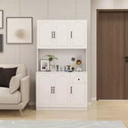 Okak 71 Meuble de Buffet Autoportant avec Rangement, Armoire de Garde-Manger Moderne, Desserte avec Support pour Micro-ondes pour Cuisine Salon
