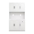 Okak 71 Meuble de Buffet Autoportant avec Rangement, Armoire de Garde-Manger Moderne, Desserte avec Support pour Micro-ondes pour Cuisine Salon