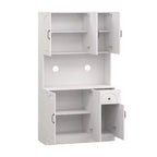 Okak 71 Meuble de Buffet Autoportant avec Rangement, Armoire de Garde-Manger Moderne, Desserte avec Support pour Micro-ondes pour Cuisine Salon