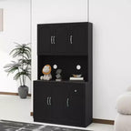 Okak 71 Meuble de Buffet Autoportant avec Rangement, Armoire de Garde-Manger Moderne, Desserte avec Support pour Micro-ondes pour Cuisine Salon