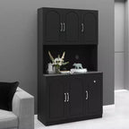 Okak 71 Meuble de Buffet Autoportant avec Rangement, Armoire de Garde-Manger Moderne, Desserte avec Support pour Micro-ondes pour Cuisine Salon