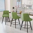 Tabouret de bar pivotant à 360° élégant avec coussin moelleux et construction robuste