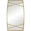 Uttermost Double Cross Gold 23 1/4 x 42 Rectangular Wall Mirror