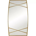 Uttermost Double Cross Gold 23 1/4 x 42 Rectangular Wall Mirror