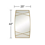 Miroir Mural Rectangulaire Uttermost Double Cross Or 23 1/4 x 42