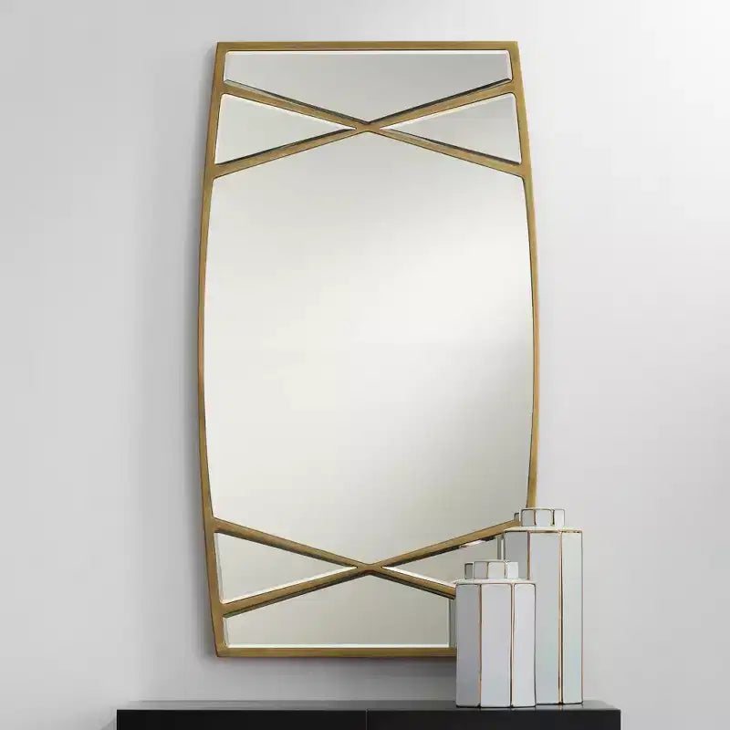 Miroir Mural Rectangulaire Uttermost Double Cross Or 23 1/4 x 42