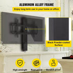 Élévateur TV automatique VEVOR, course de 78,7 cm pour écrans jusqu'à 60 pouces, hauteur réglable 106,7-185,4 cm, télécommandé, supporte 60 kg, noir