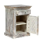 Table de chevet GDFStudio Chaves Boho fabriquée à la main en bois de manguier