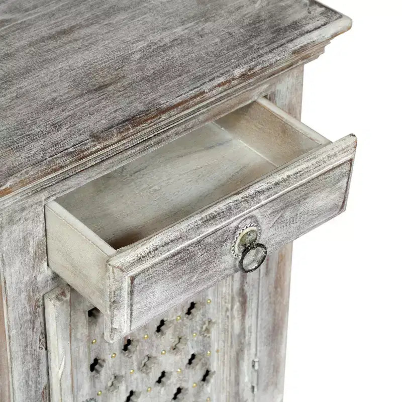 Table de chevet GDFStudio Chaves Boho fabriquée à la main en bois de manguier